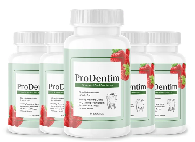 ProDentim 6-bottle package, 180-day supply, with 2 free bonus eBooks